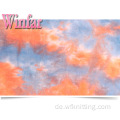 Single Jersey Tie Dye Polyester Spandex Stoff